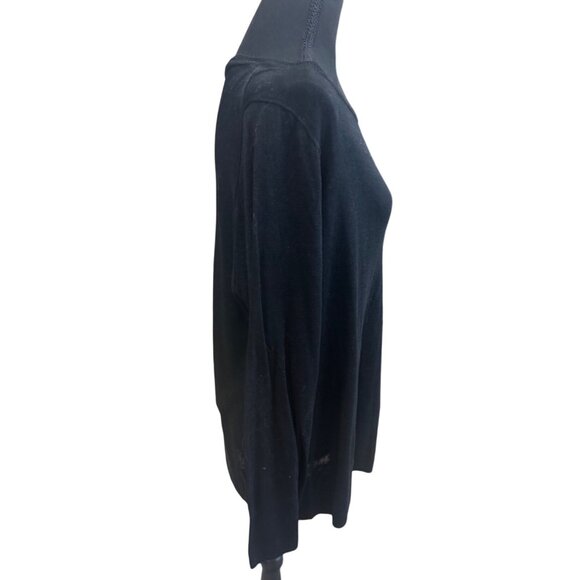 J.Crew 100% Linen Asymmetrical Linen Long Sleeve Lightweight Open Knit Sweater S - Picture 4 of 8